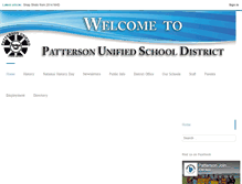 Tablet Screenshot of pattersonunified.com